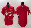 Nike St.Louis Cardinals blank red majestic Baseball Jersey city version-BD 02