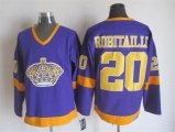 Los Angeles Kings 20# Luc Robitaile throwback purple hockey CCM jerseys