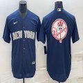 Nike New York Yankees blank blue majestic baseball Jerseys-BD 03