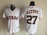 Houston Astros Authentic Jose Altuve 27# white Majestic baseball Jersey