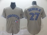 Toronto Blue Jays #27 Vladimir Guerrero Jr gray Majestic baseball jerseys