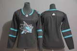 Women Adidas San Jose Sharks blank black Ice Hockey Jersey