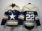 Nike Dallas Cowboys #22 E.Smith blue beige nfl Hooded Sweatshirt