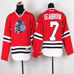 Youth Brent Seabrook Jersey #7 red Chicago Blackhawks Jerseys(1)