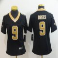 Youth New Orleans Saints #9 Drew Brees Nike black Color Rush Limited Jersey