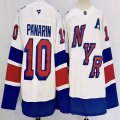 New York Rangers #10 Artemi Panarin white bluered hockey jersey-PD