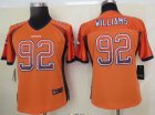 Women NEW Nike Denver Broncos 92 Williams Drift Fashion Orange nfl Jersey