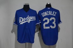 2017 Los Angeles Dodgers Adrian Gonzalez 23# blue Majestic baseball jerseys