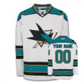 Reebok San Jose Sharks Customized Authentic White Away Man NHL Jersey