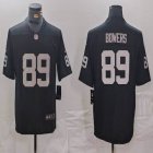 Las Vegas Raiders #89 Brock Bowers Nike Black Color Rush Limited Jersey