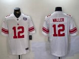 Nike New York Giants #12 Darren Waller white Color Rush Limited Jersey 02