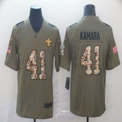 Nike New Orleans Saints #41 Alvin Kamara Camo 2019 Salute to Service Limited Jersey