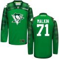 custom 2016 Pittsburgh Penguins #71 Evgeni Malkin green Ice hockey jersey