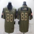 Nike Cowboys #88 CeeDee Lamb green 2021 Salute to Service Limited Jersey 01