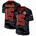 Nike Kansas City Chiefs #15 Patrick Mahomes 2020 Nike Camo USA Salute to Service Limited Jersey -BD