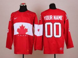 Custom 2014 canada olympic team red nhl jerseys