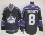 NHL Los Angeles Kings 8# DOUGHTY Jerseys Black Blue