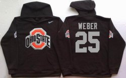 Ohio State Buckeyes Black #25 WEBER NCAA Hooded Sweatshirt