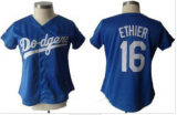 women Los Angeles Dodgers 16 Andre Ethier blue Jerseys