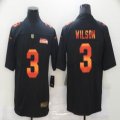 Nike Seattle Seahawks #3 Russell Wilson black fashion Color Rush Limited Jersey BD