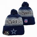 2024 Dallas Cowboys dark blue gray NFL Sports Cuffed Knit Hats 01