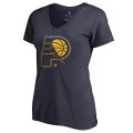 Women's Indiana Pacers Fanatics Branded Navy X-Ray Slim Fit V-Neck T-Shirt