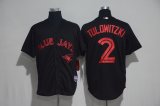 2017 Toronto Blue Jays #2 Troy Tulowitzki black majestic baseball Jersey