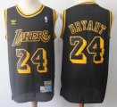 Los Angeles Lakers #24 Kobe Bryant black throwback basketball jersey-S8