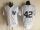 2016 New York Yankees #42 Mariano Rivera White Flexbase Authentic Collection Jersey