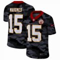 Custom Nike Kansas City Chiefs #15 Patrick Mahomes 2020 Nike Camo USA Salute to Service Limited Jersey 02-ZH