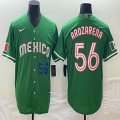 2023 World Cup Mexico #56 Randy Arozarena green majestic baseball jerseys 02