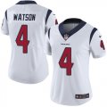 Women Houston Texans #4 Deshaun Watson white Color Rush Limited Jersey