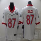 Kansas City Chiefs #87 Travis Kelce white 2022 All-Star NFL Jersey