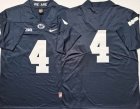 Penn State Nittany Lions Blue #4 black College Football Jersey-PNS