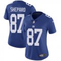 Women New York Giants #87 Shepard Nike blue Color Rush Limited Jersey