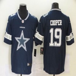 Nike Dallas Cowboys #19 Amari Cooper blue fashion Color Rush Limited Jersey