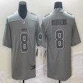 Nike New York Jets #8 Aaron Rodgers gray Color Rush Limited Jersey-BD 01