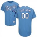 Custom kansas City Royals skyblue Flexbase Authentic Collection Jersey