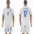 2016-2017 Greece team TACHTSIDIS #17 white soccer jersey home