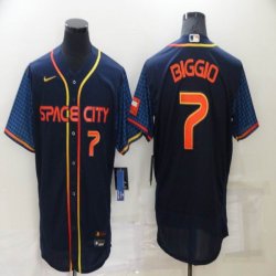 Nike Houston Astros #7 Biggio dark blue Flexbase Authentic Collection Jersey city version