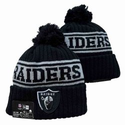 2024 Oakland Raiders black NFL Sports Cuffed Knit Hats