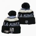 2024 Los Angeles Kings black white NHL Sports Cuffed Knit Hats