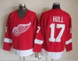 Detroit Red Wings #17 Brett Hull red Throwback CCM Jerseys