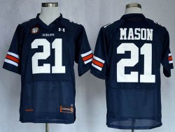 Auburn Tigers Tre Mason 21 NCAA Football Authentic Jerseys - Navy Blue