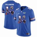 Custom Florida Gators #14 Chris Williamson blue fashion college football jersey