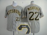 Pittsburgh Pirates #22 Andrew McCutchen gray signature MLB Jerseys