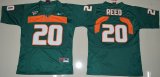 Youth Miami Hurricanes Ed Reed 20 College Football Jersey - Green