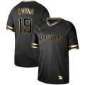 Nike San Diego Padres #19 Tony Gwynn black gold baseball jersey