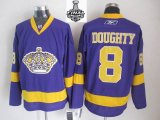 2014 stanley cup Los Angeles Kings 8# DOUGHTY purple NHL Jerseys