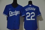 Youth Nike Los Angeles Dodgers 22 Clayton Kershaw blue majestic baseball jerseys